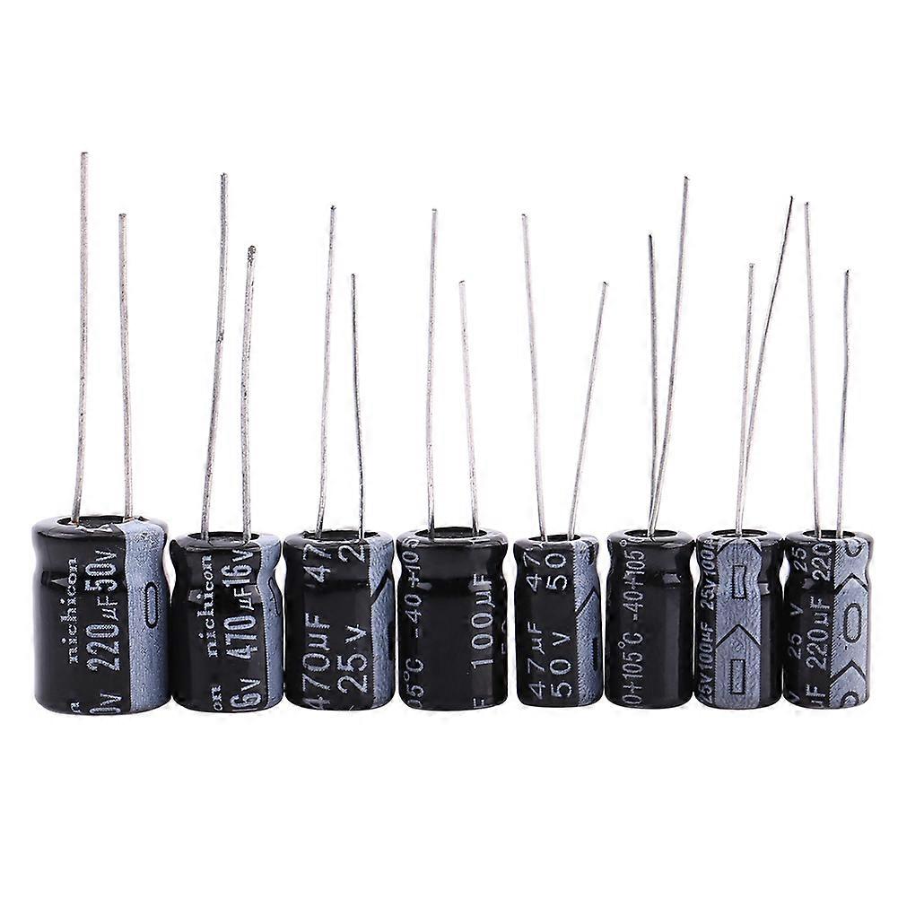 Electrolytic Capacitors Assortment Kit 125pcs 1uF to 2200uF 25 Values