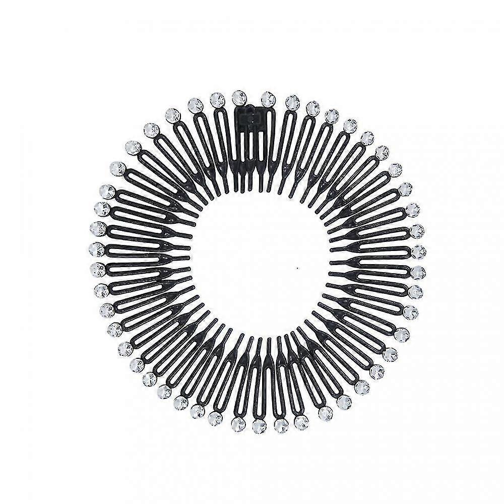 Full Circular Tooth Stretch Comb Flexible Crystal Circle