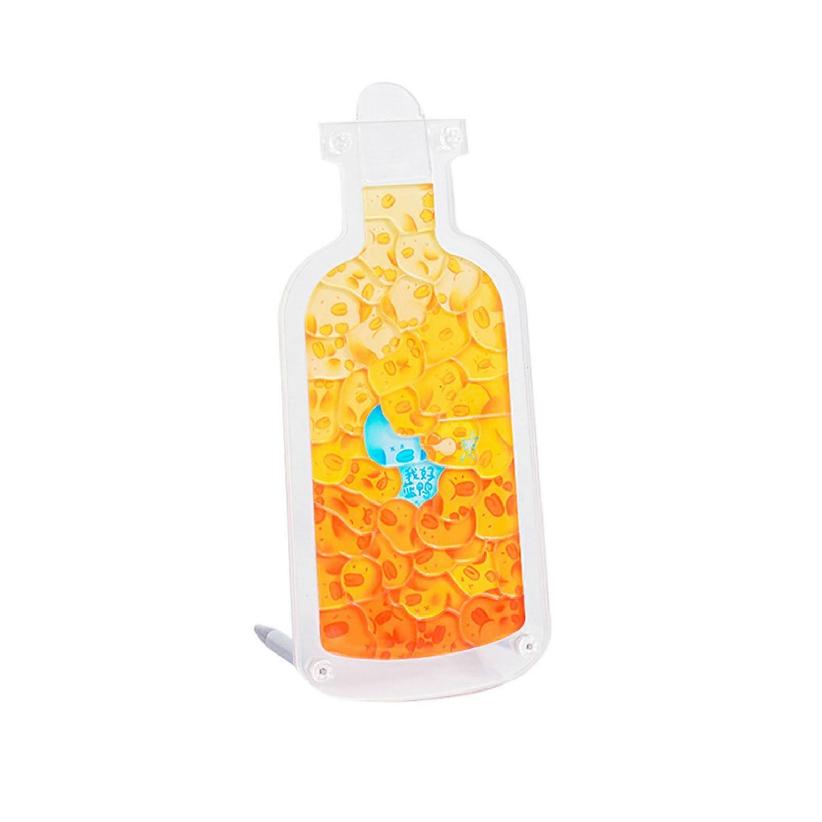 Irregular Cute Animal Puzzle Acrylic Bottle Standee Puzzle Gift Set DIY Jigsaw Puzzle Pig Duck Cat