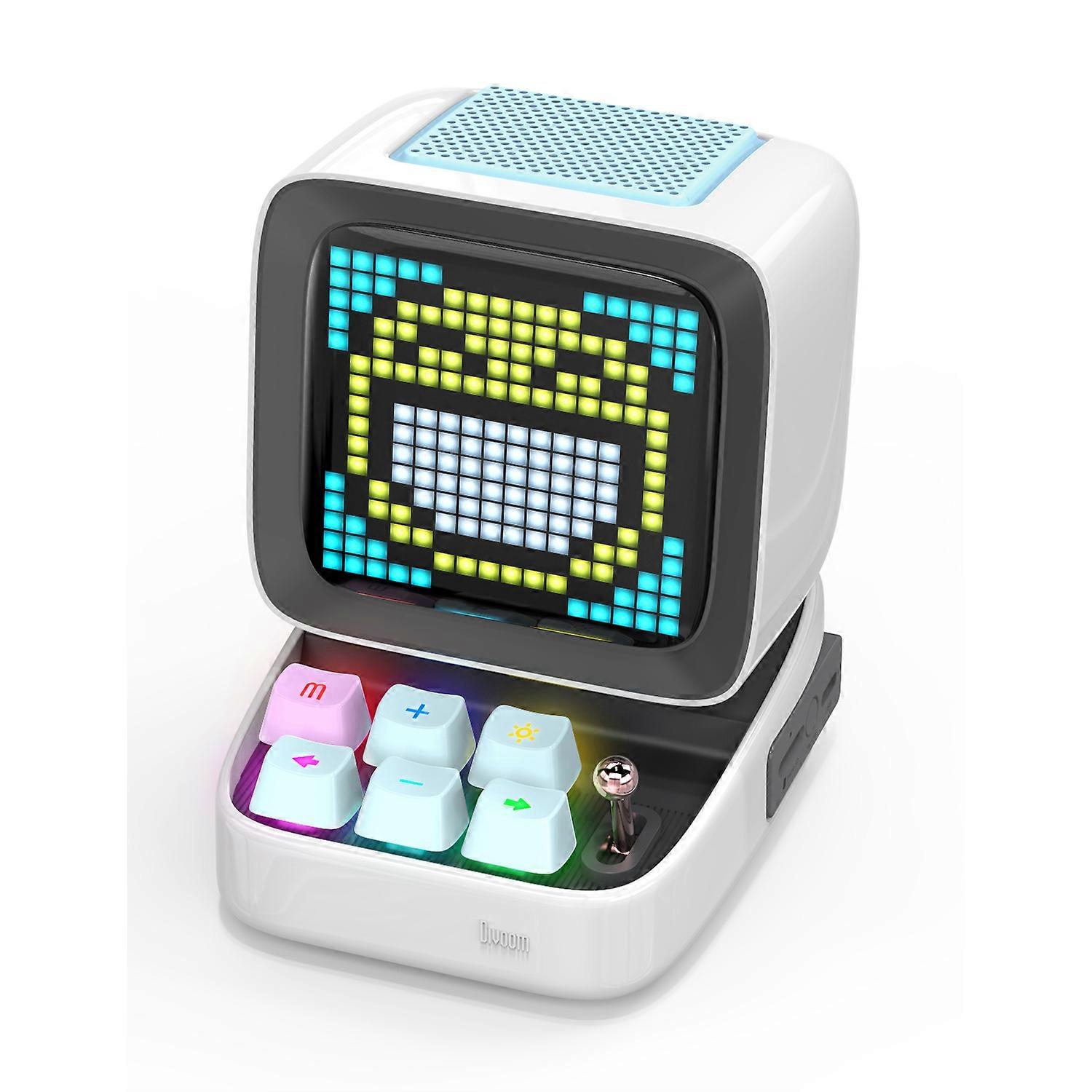 Ditoo Retro Pixel Art Bluetooth Portable Speaker Alarm Clock DIY LED Display Board, Birthday Gift Home Decoration