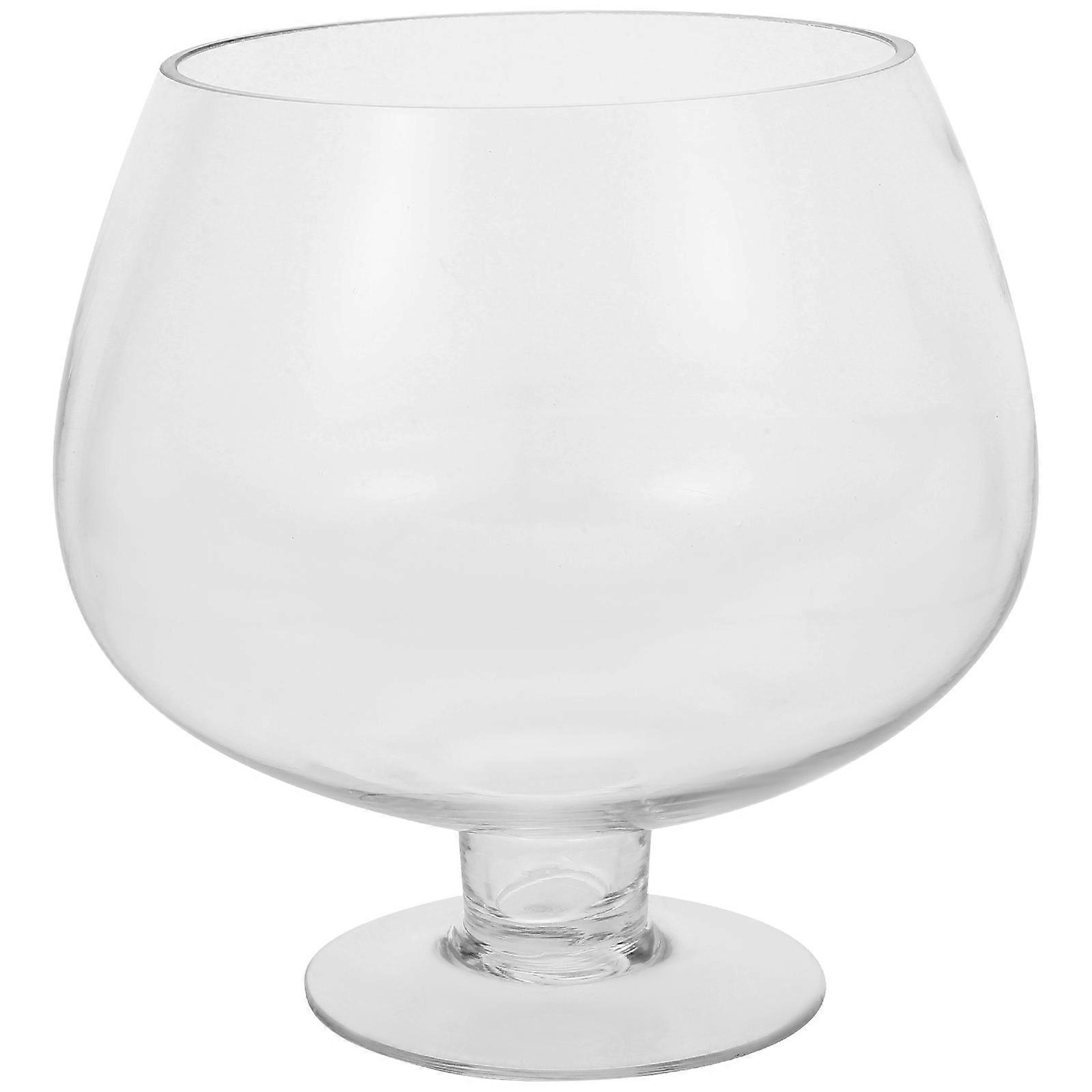 Clear Fish Tank Multi-function Goldfish Tank Transparent Betta Tank Office Supply