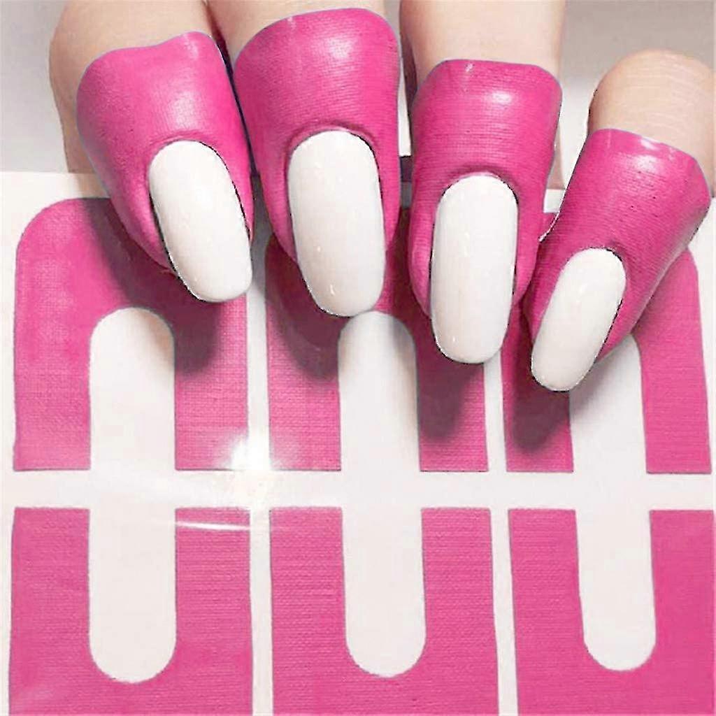 60pcs/6 Sheet Nail Polish Stencil, Disposable Nail Protector Sticker