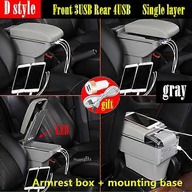 Arm Rest For Suzuki Sx4 2006-2018 Car Armrest Box Center Centre Console Storage Box Armrest Rotatable 2008 2009 2010 2011 2012