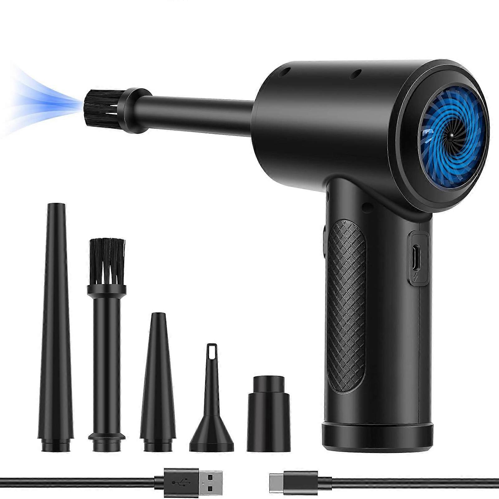 Compact 5-in-1 Handheld Vacuum Cleaner with Multiple Functions in Black,100% New