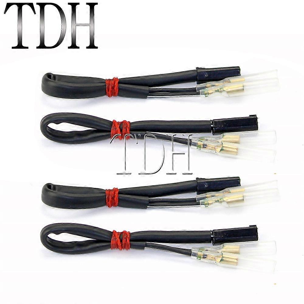 4x Turn Signal Indicator Blinker Wire Adapter Connector Cable Plug Lead For SUZUKI GSX R600 R750 R1000 TL1000S 1000 GS500 SV650