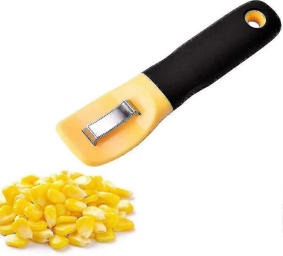 Corn Peeler, Corn Stripper Knife, Kitchen Corn Cob Remover Serrated Vertical Blade Remover