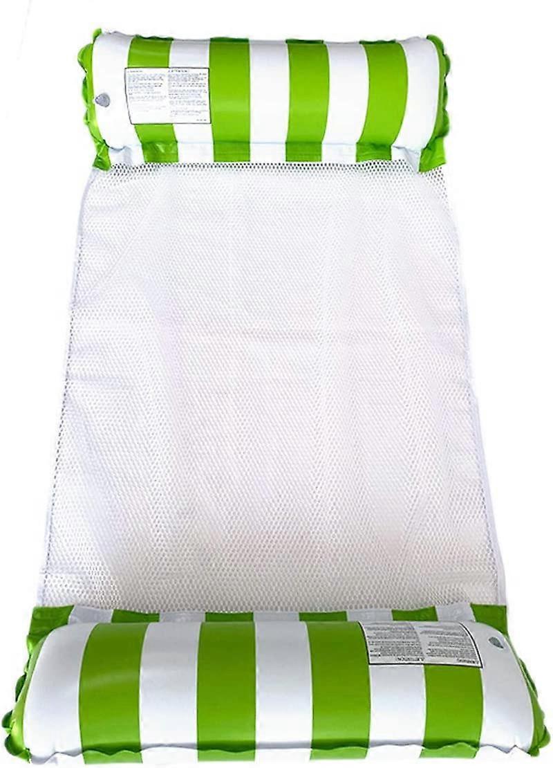 Pool Float Lounger, Inflatable Swimming Floating Bed Hammock for Pool with Bottom Mesh, Portable Water Hammock Lounge for Adults Vacation Fun and Rest