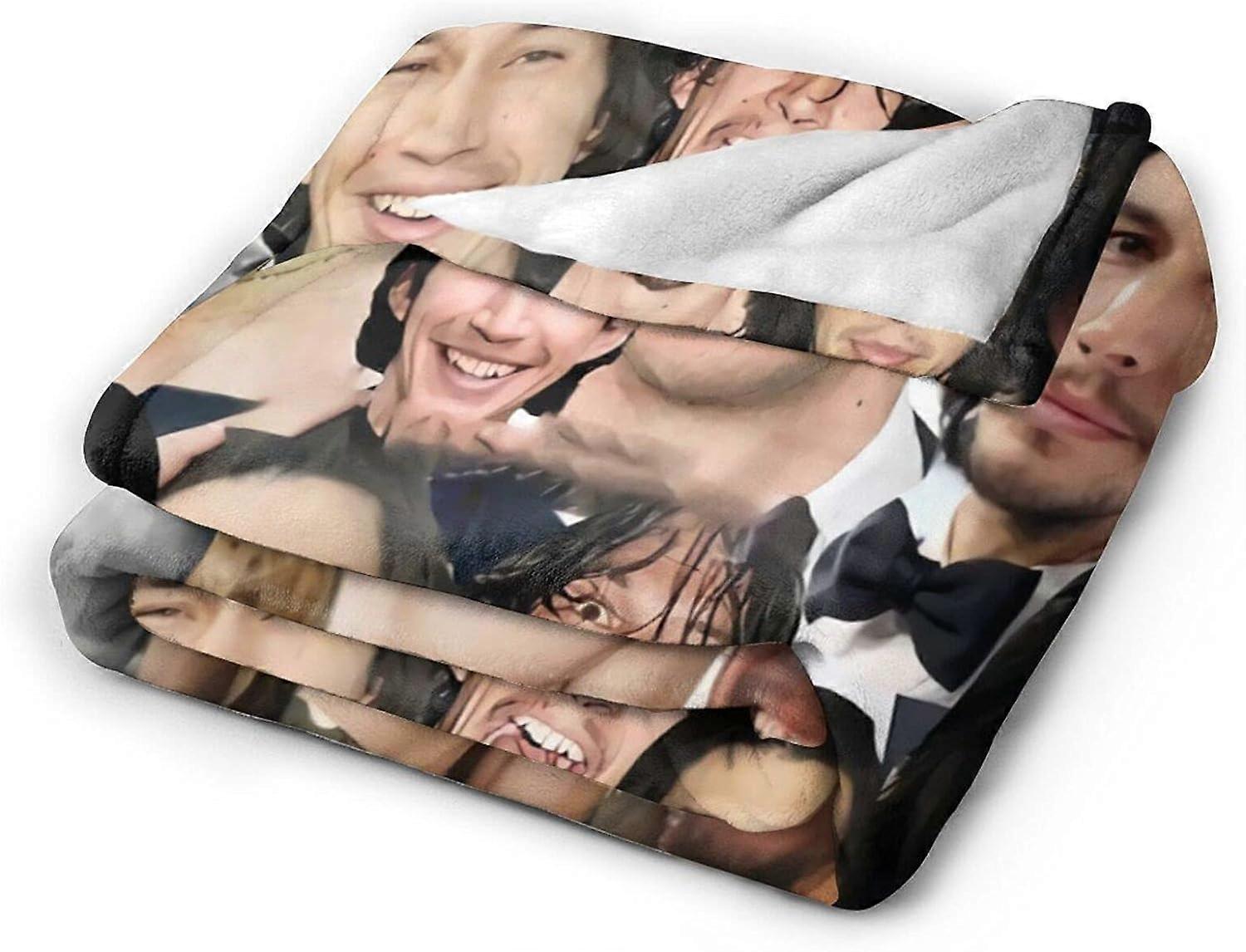 Cobertor de Macarrão Instantâneo de Camarão - Cobertor de Flanela Super Macio para Presentes, Cobertor Aconchegante Leve e Fofo Microfibra para Sofá Sofá Cama A