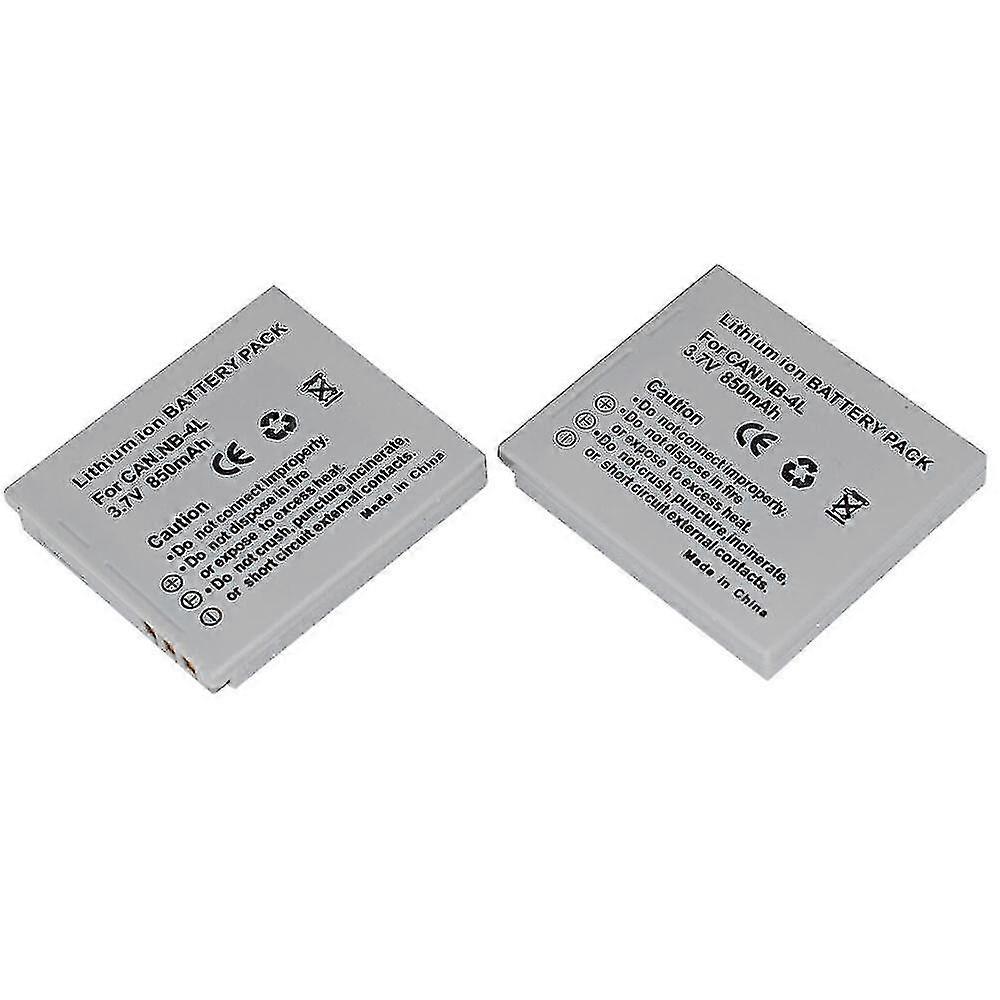 2 Pack suitable for Canon Nb-4l Nb4l Battery suitable for Ixus80 100is 110is 220hs Cb-2lve