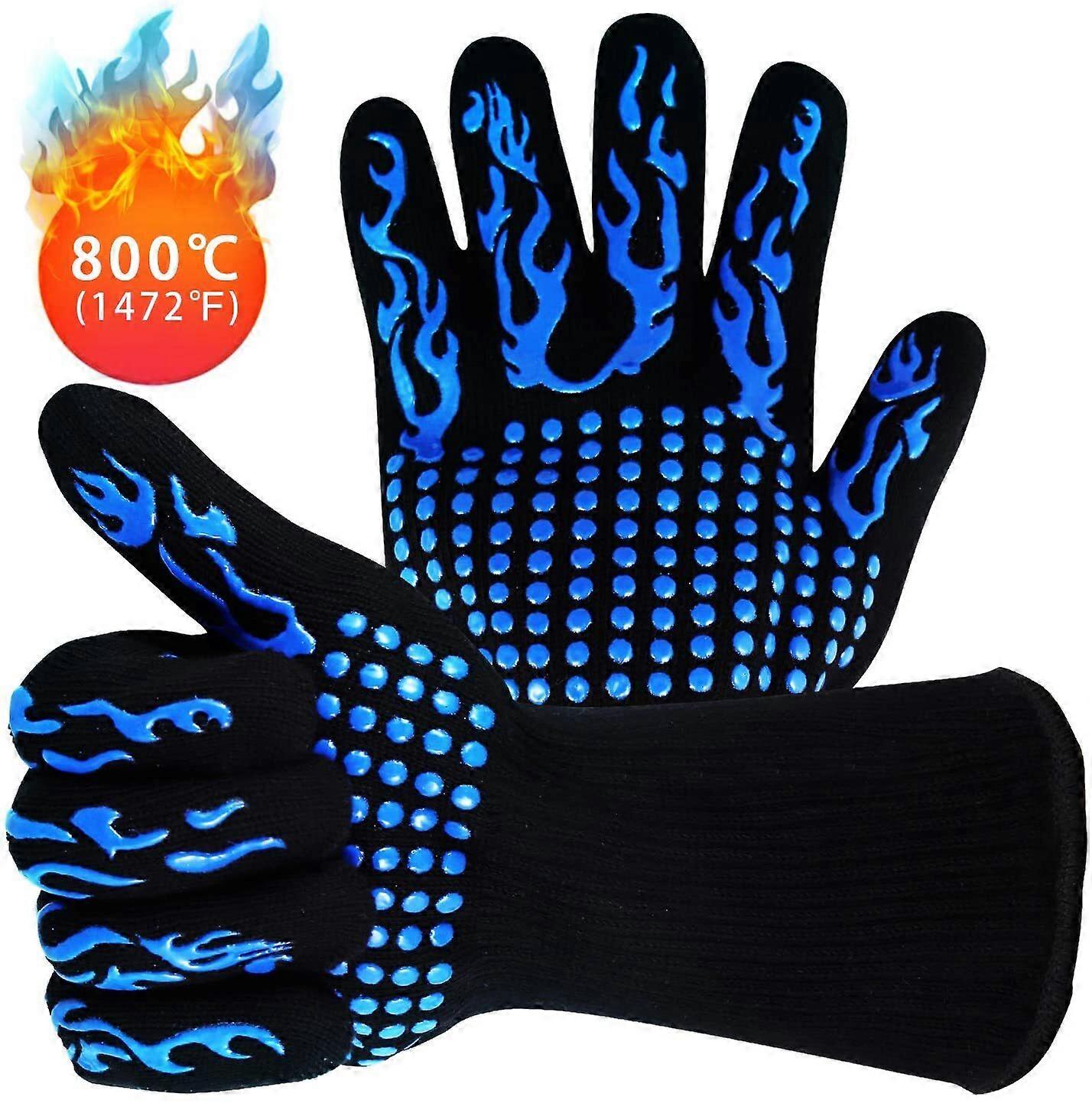 High Quality BBQ Grill Oven Gloves Heat Resistant up to 800 C