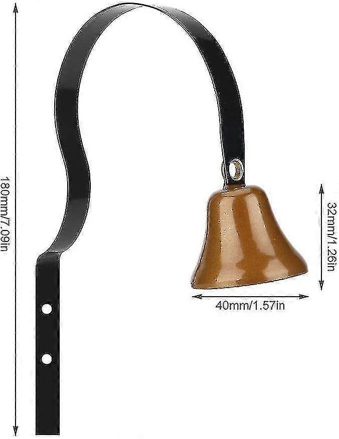 ドアベル壁掛け、金属製店主用ドアベルペットトレーニングベル