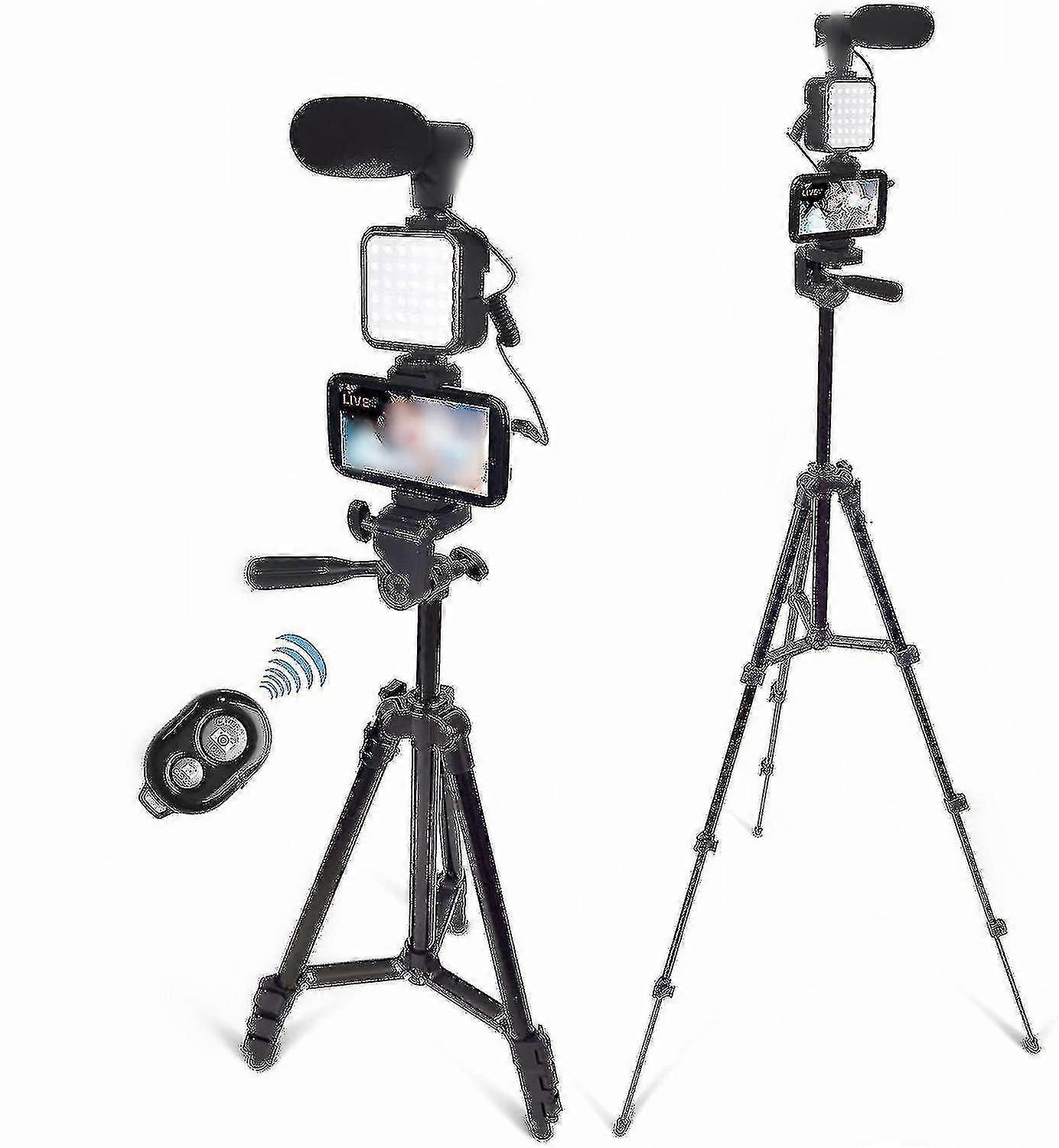 Vlogging Camera Phone Vlog Video Kit #1 With Height Adjustable Tripod