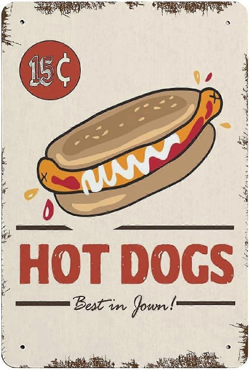 BBQレストラン 町で最高のブリキの看板メタルプラークアートハンギングアイアンペインティングレトロなホームキッチンガーデンガレージ壁の装飾12 "x8"