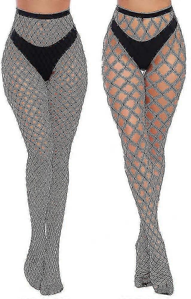 Damen High Waist Strumpfhose Netz Strümpfe Oberschenkel Hohe Strumpfhose
