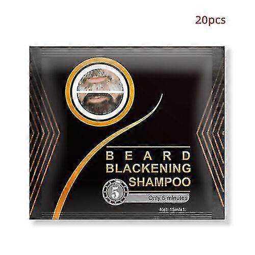Mens Beard Dyeing Black Hair Shampoo