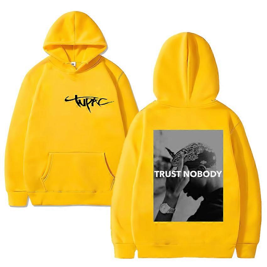 ראפר חם 2PAC מוזיקת היפ הופ קפוצ'ון גברים נשים וינטאג' פליז שרוול ארוך בגדי רחוב יוניסקס מזדמנים סוודר אוברסייז סווטשירט