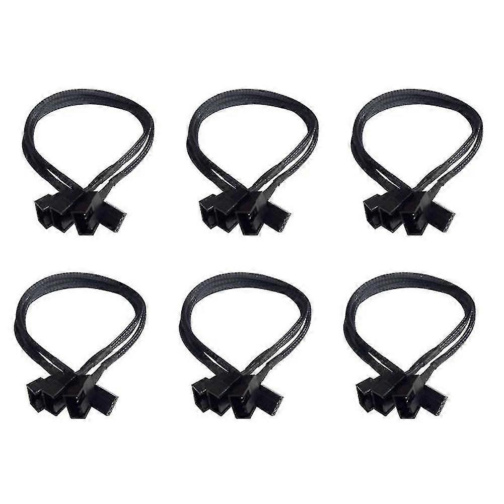 Vifte splitter adapterkabel 4 pin vifte forlengelse strømkabel