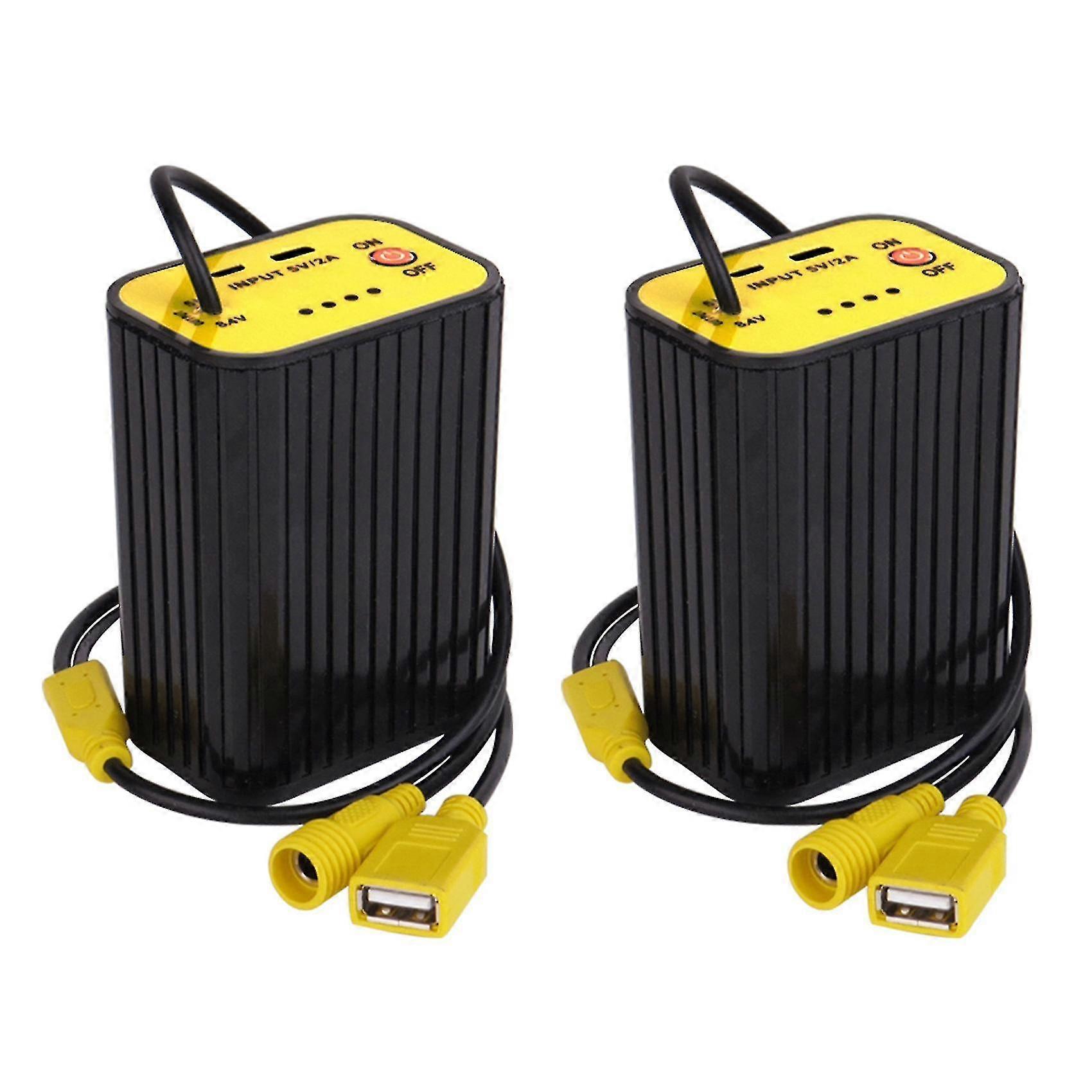2x Usb/dc Battery Storage Box 18650 Waterproof Battery Box Holder