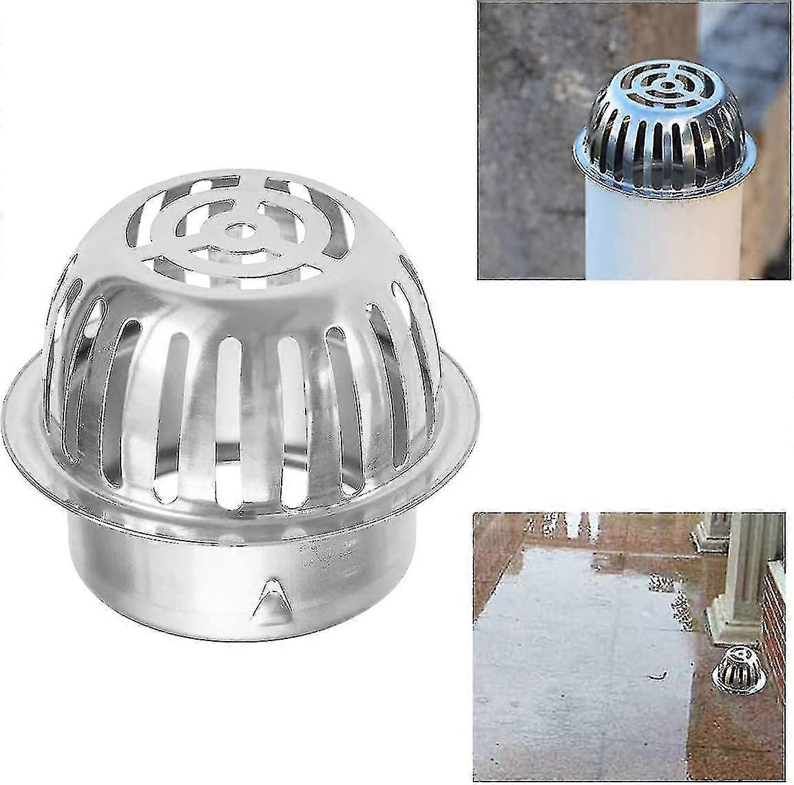 Gutter Leaf - Gutter Leaf Stop Leaf Catcher Mindre stål Downpipe Sikt Mm Regn Gutters Leaf