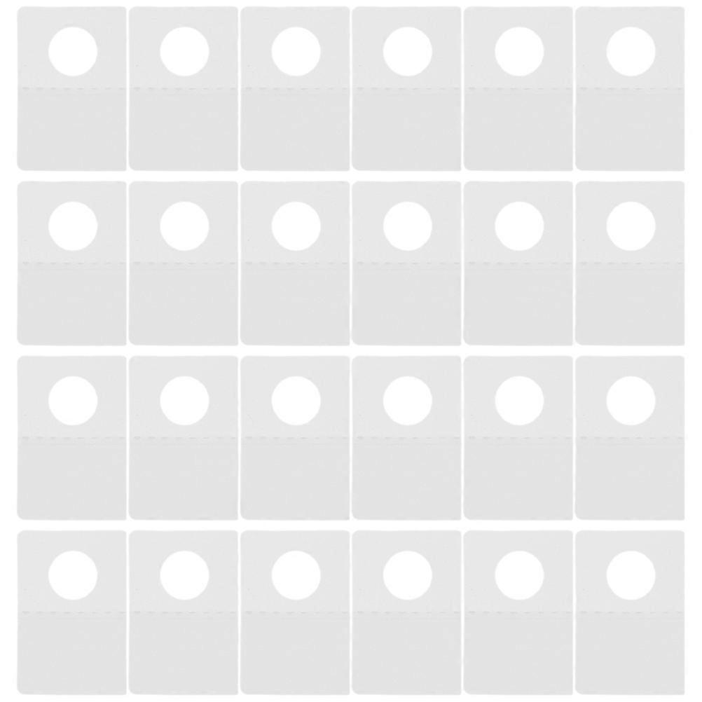 500Pcs Slot Hole Self-adhesive Hanging Tabs Clear Plastic Tabs Adhesive Tabs for Item Display