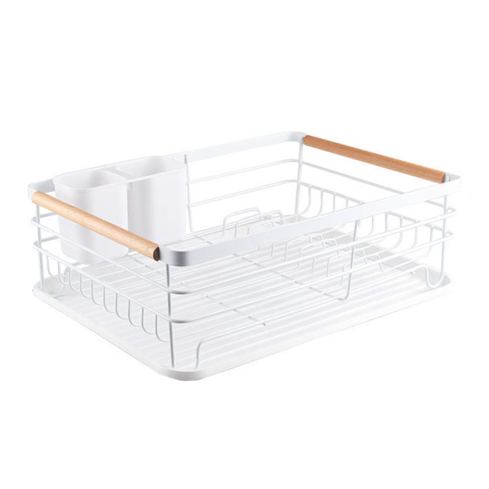 Storage Rack with Drain Tray Hollow Design Removable Drip Tray Strong Bearing Capacity Pot Pan Storage Shelf