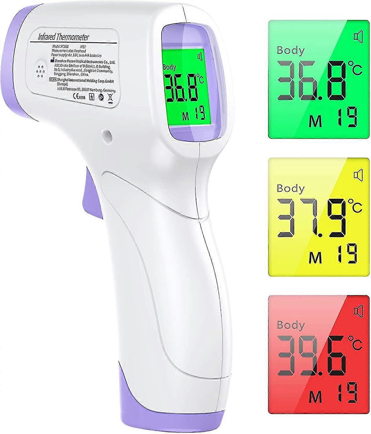Frontal Thermometer, Non-contact Thermometer With Lcd Display, Infra-red Frontal Thermometer Baby Ld Adult, Infrared Thermometer With Qui Reader