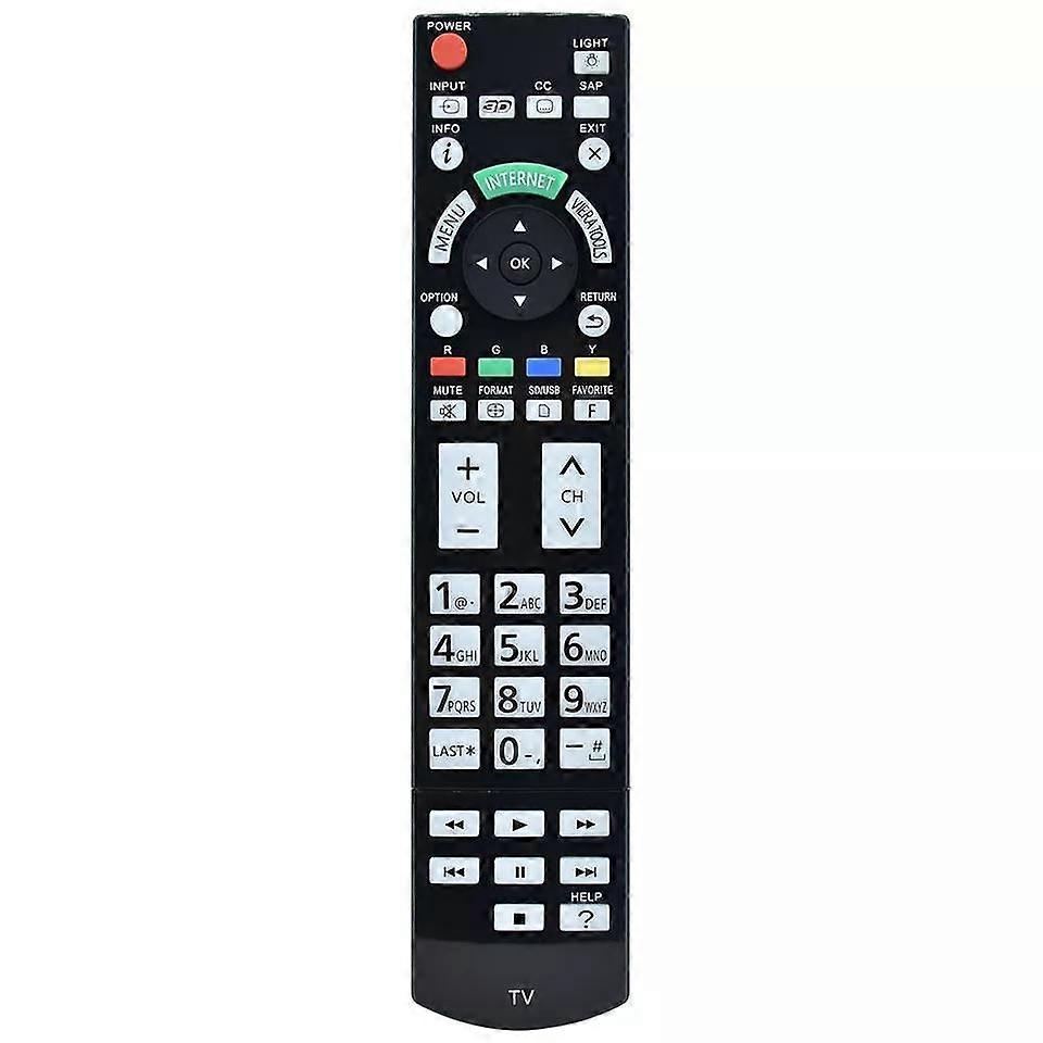 New N2QAYB000703 Remote Control For Panasonic TV TC-L47WT50 TC-L55WT50 TCP60GT50