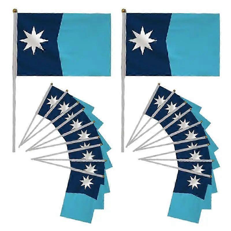 Handheld State Flags 20pcs Small Mini Polyester Flag 5.51x8.27 Inches Fade Resistant & Vivid Colors For Party Events Celebration
