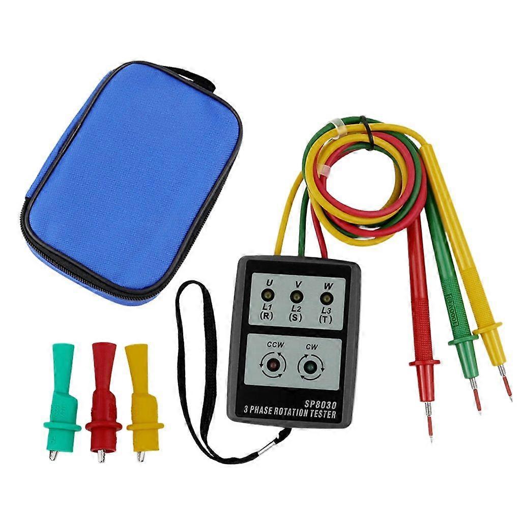 3 Phase Rotation Meter 60-600V Digital 3 Phase Rotation Tester Convenient