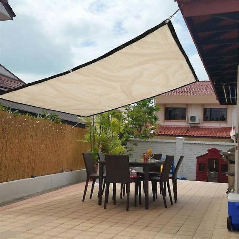 TEMPSA Rectangular Shade Sail - UV Protection - 1x18m - Polyester - Beige