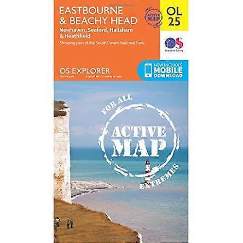 OS Explorer ACTIVE OL25 Eastbourne & Beachy Head (OS Explorer Map Active)