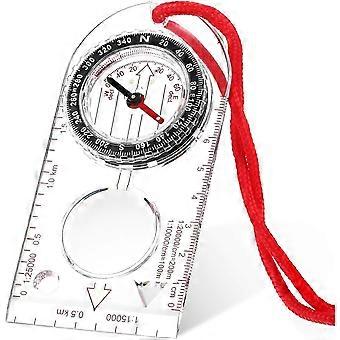 Navigation Compass Orienteering Compass Boy Scout Compass Hiking Compass with Adjustable Declination