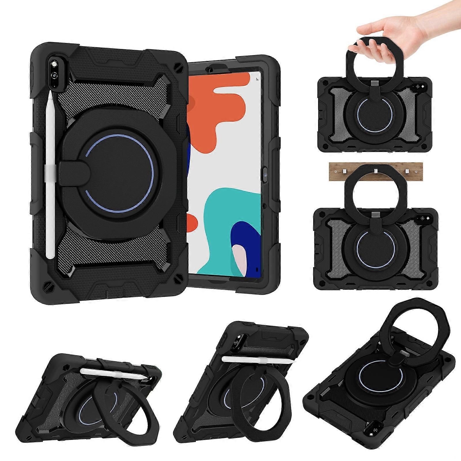 For Honor V6/Tablet V7 Armor Contrast Color Silicone + PC Tablet Case