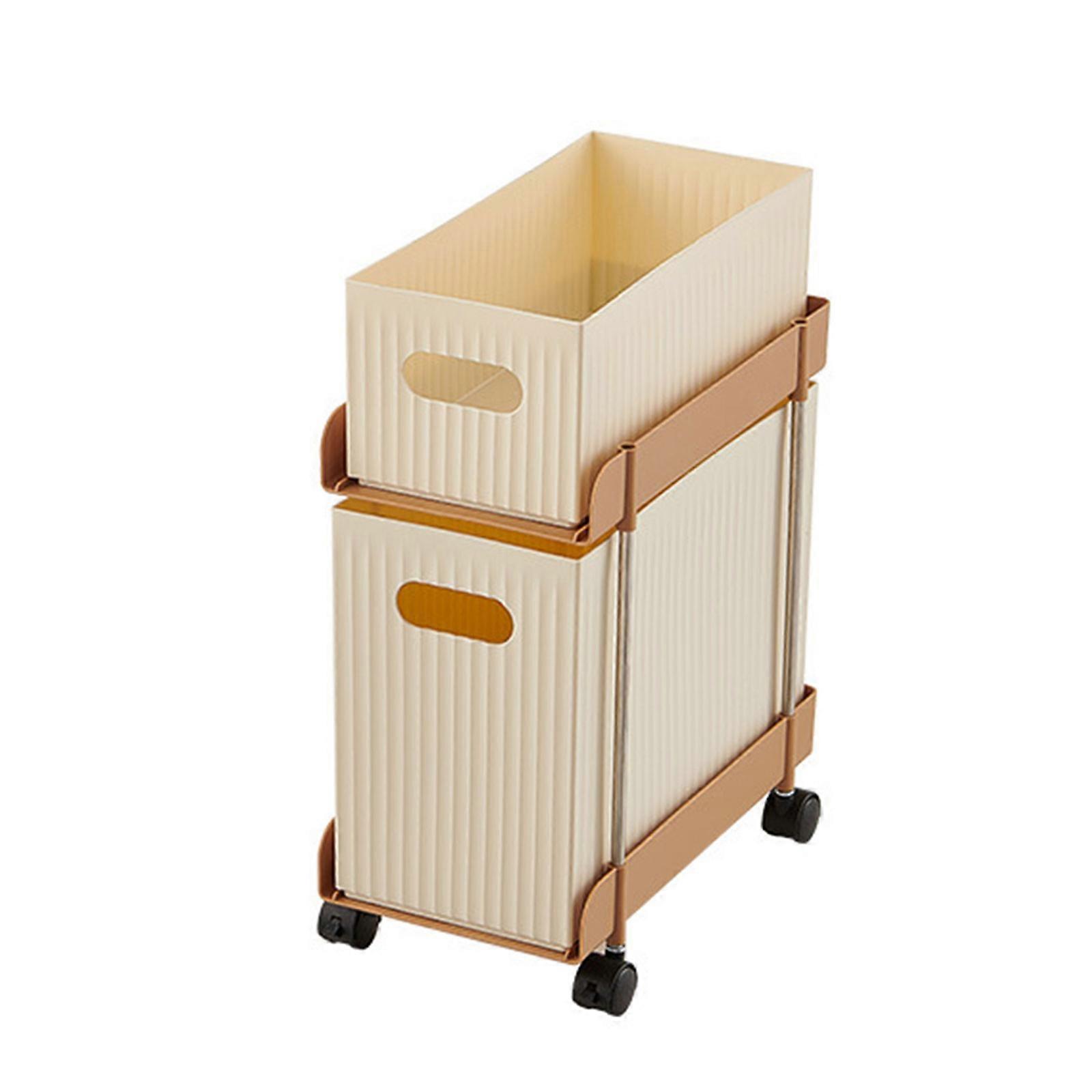 Versatile Serving Trolley Multifunctional Storage Rack for Magazines Books Snacks Practical Kitchen Organization Tool
