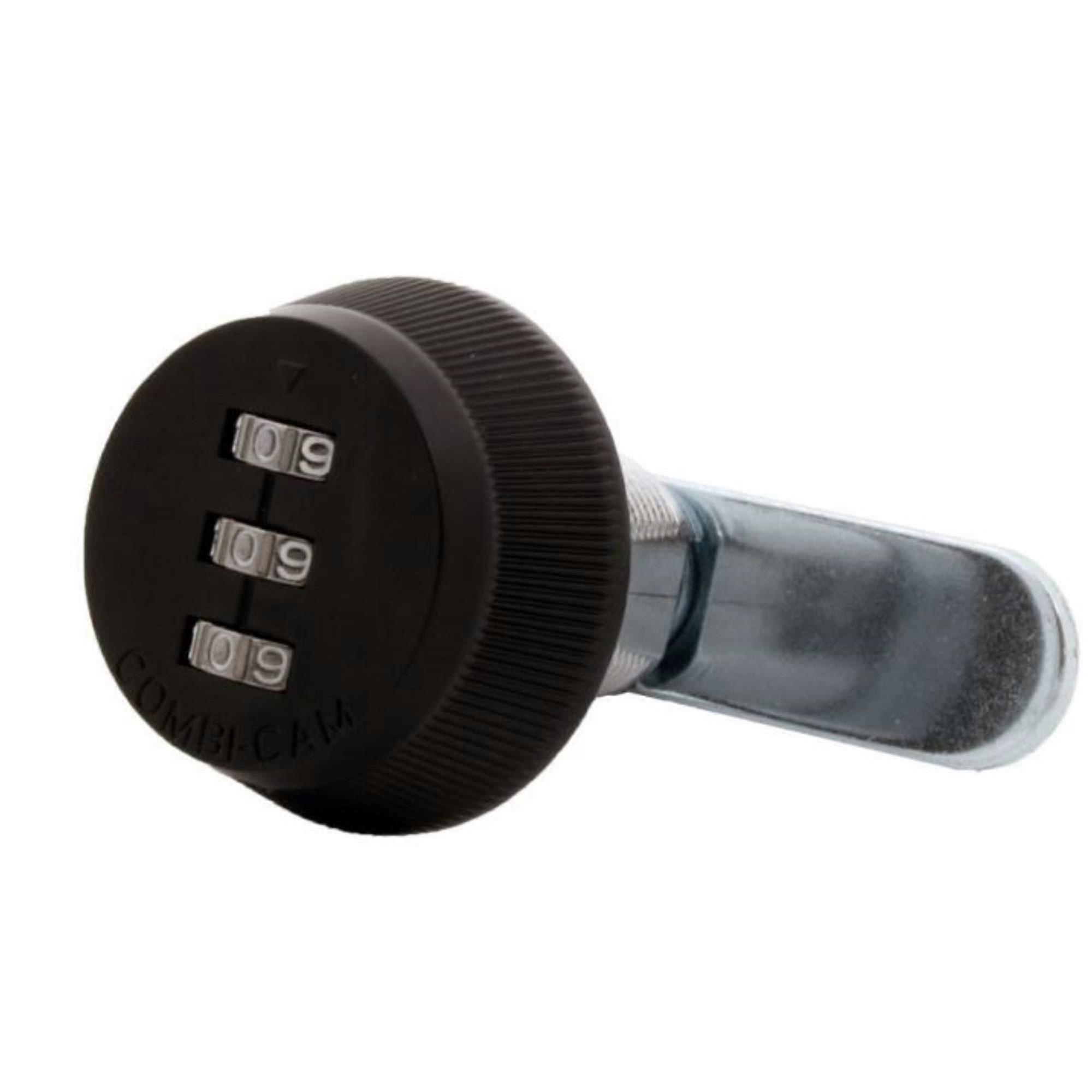 Security Lock - 7/8 Inch Combination Cam Lock for Cabinets, Metal Construction, Keyless Design