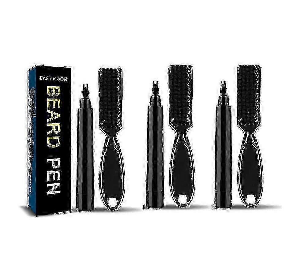 Bartfüller Stift Männer Bart Stift Bart Styling Füller Stift Wasserdichte Bartbürste -