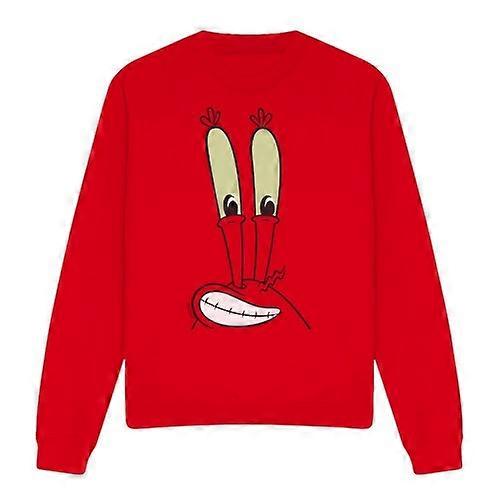 SpongeBob SquarePants Unisex Adult Smile Mr Krabs Face Sweatshirt