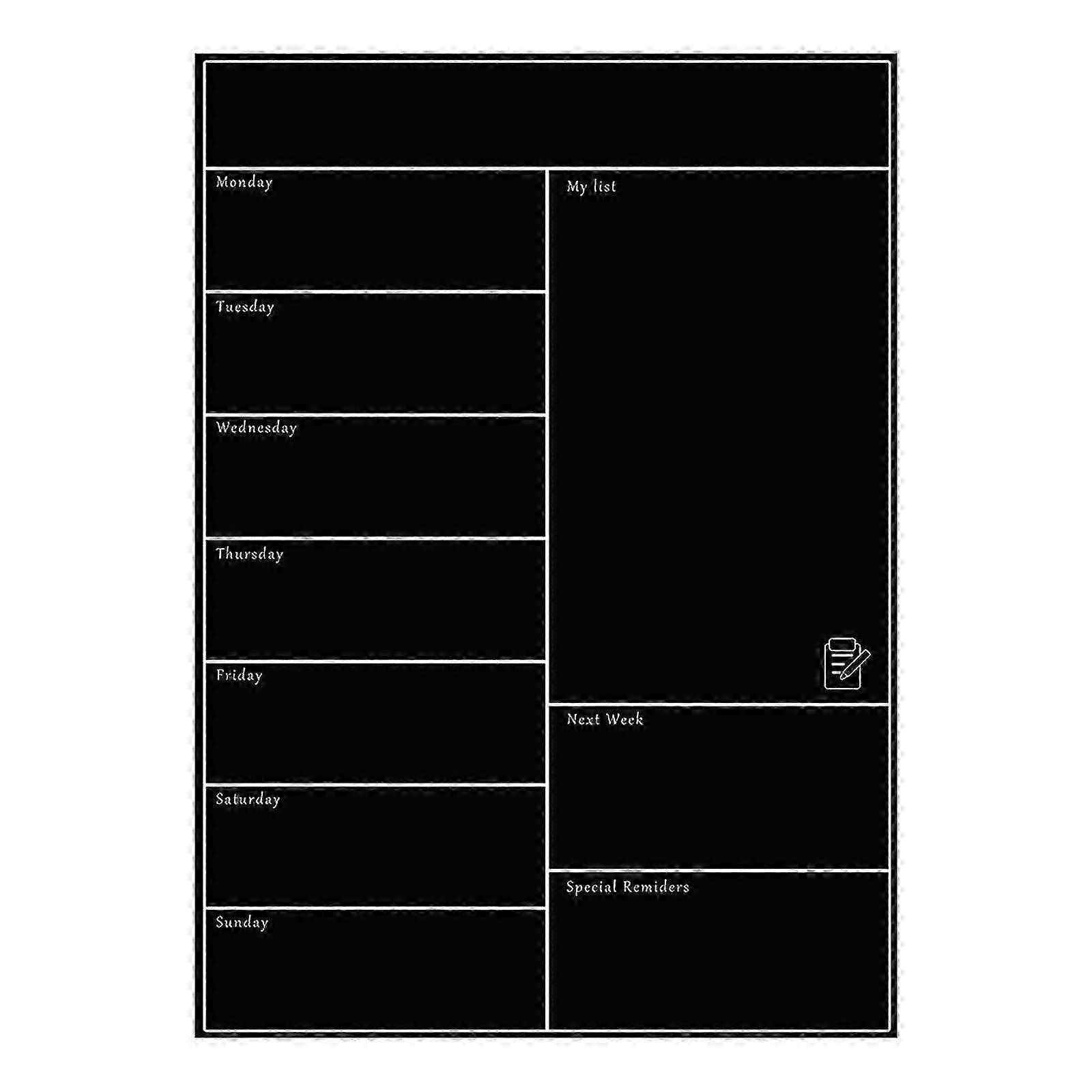 Magnetic Whiteboard Refrigerator Soft Whiteboard Mobile Weekly Planner