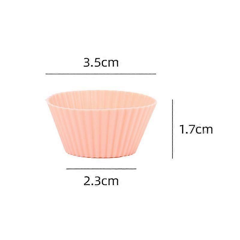 10pcs/set Silicone Cake Mold Round Shaped Muffin Cup Silicone Mini Cake Cup