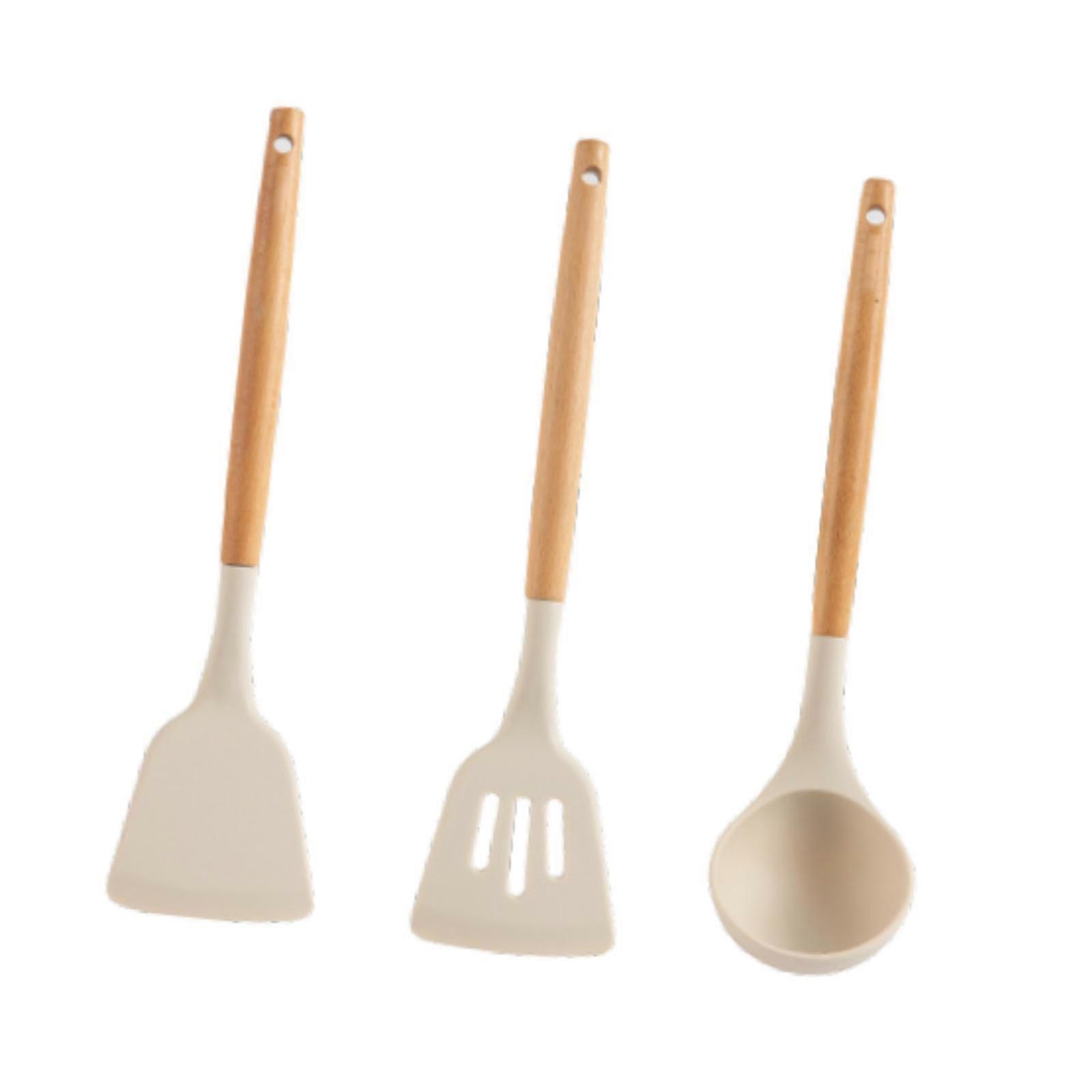 3x Silicone Kitchen Utensils Set Kitchen Gadgets for Beginners Professionals