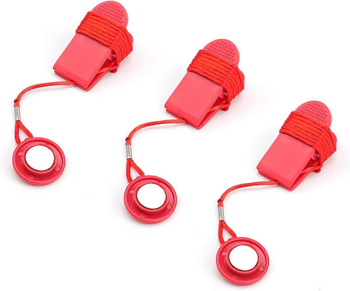 Treadmill Switch, 3Pcs Universal Treadmill Magnet Safety Key, Treadmill Safety Lock, Fits Most Treadmills