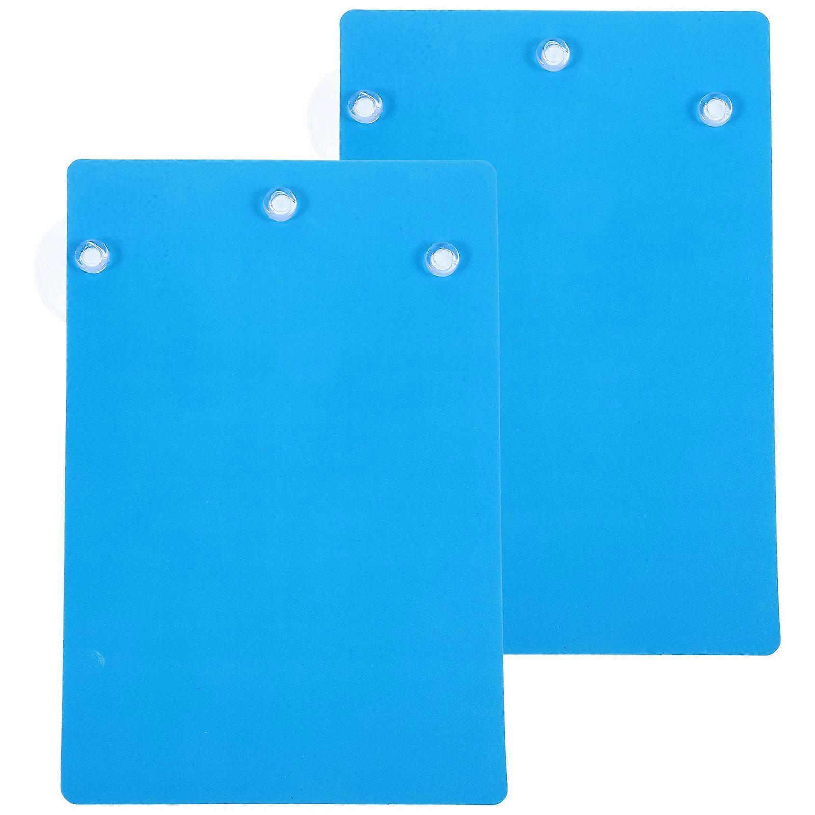 2Pcs Removable Fish Spawning Slate for Aquarium Plastic Reusable Breeding Slate with Suction Cup