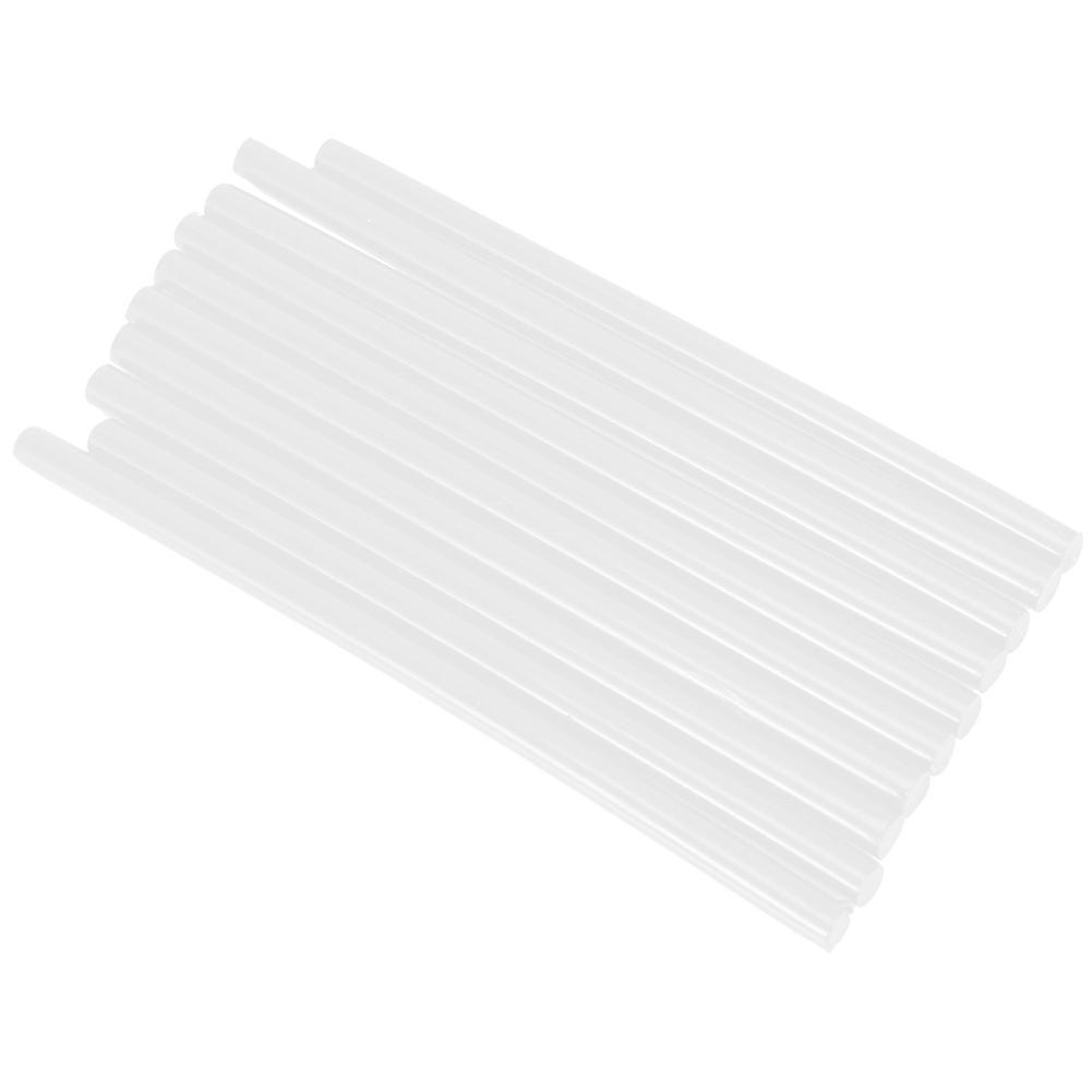 10-piece set of 7 150mm hot melt glue sticks for 20W low power glue guns transparent