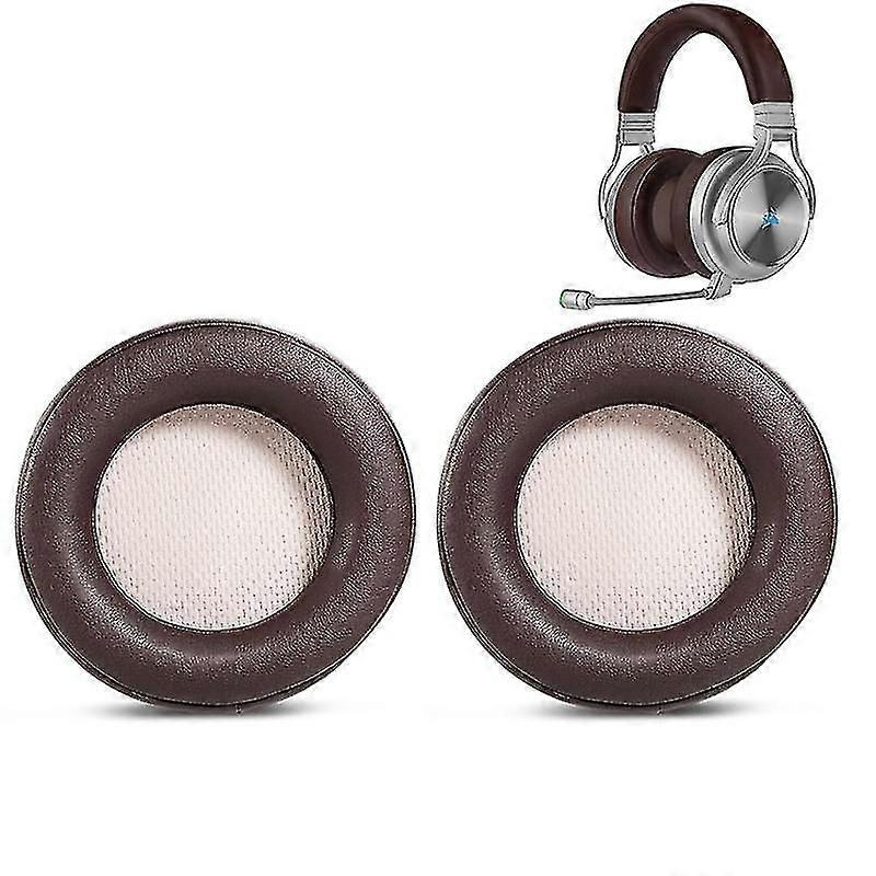 1 Pair Earpads Replacement Compatible With Virtuoso Rgb Wireless Se Gaming Headset Brown