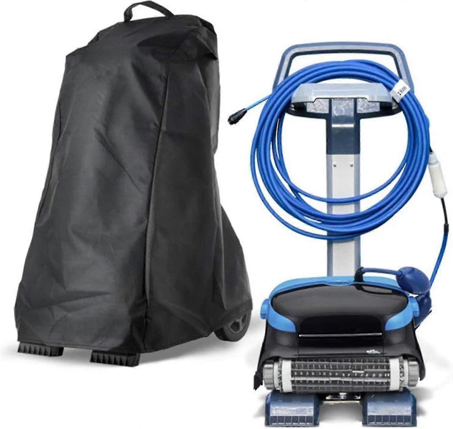 Durable 210D Oxford Pool Robot Cover, Universal Fit for Dolphin & Most Cleaners, Weatherproof Adjustable Drawstring