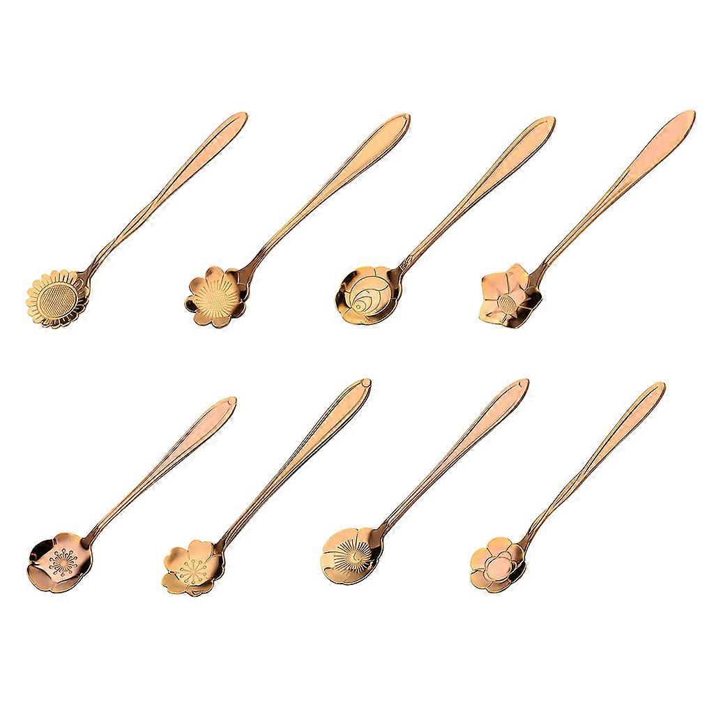 Stainless Steel Tableware Creative Flower Coffee Spoon, , Tea Spoon, Ice Tea