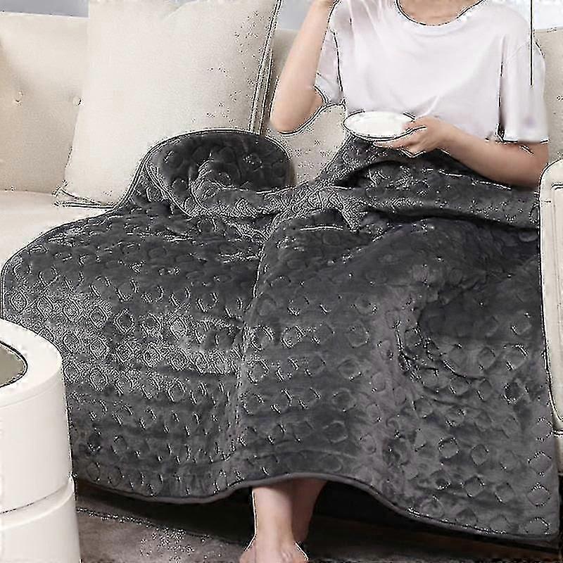 220v Double Electric Blanket Heated Warmer Timer Body Heater