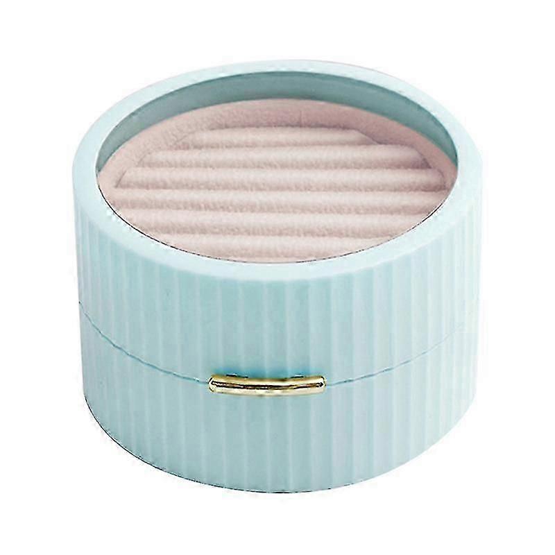 Jewelry Box Double-layer Portable Flannel Mini Display Earring Case For Rings Q