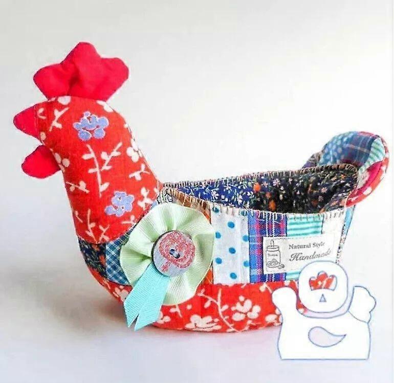 Cute Egg Basket Template Set, Chicken Storage Creative Basket Template Cutting Ruler