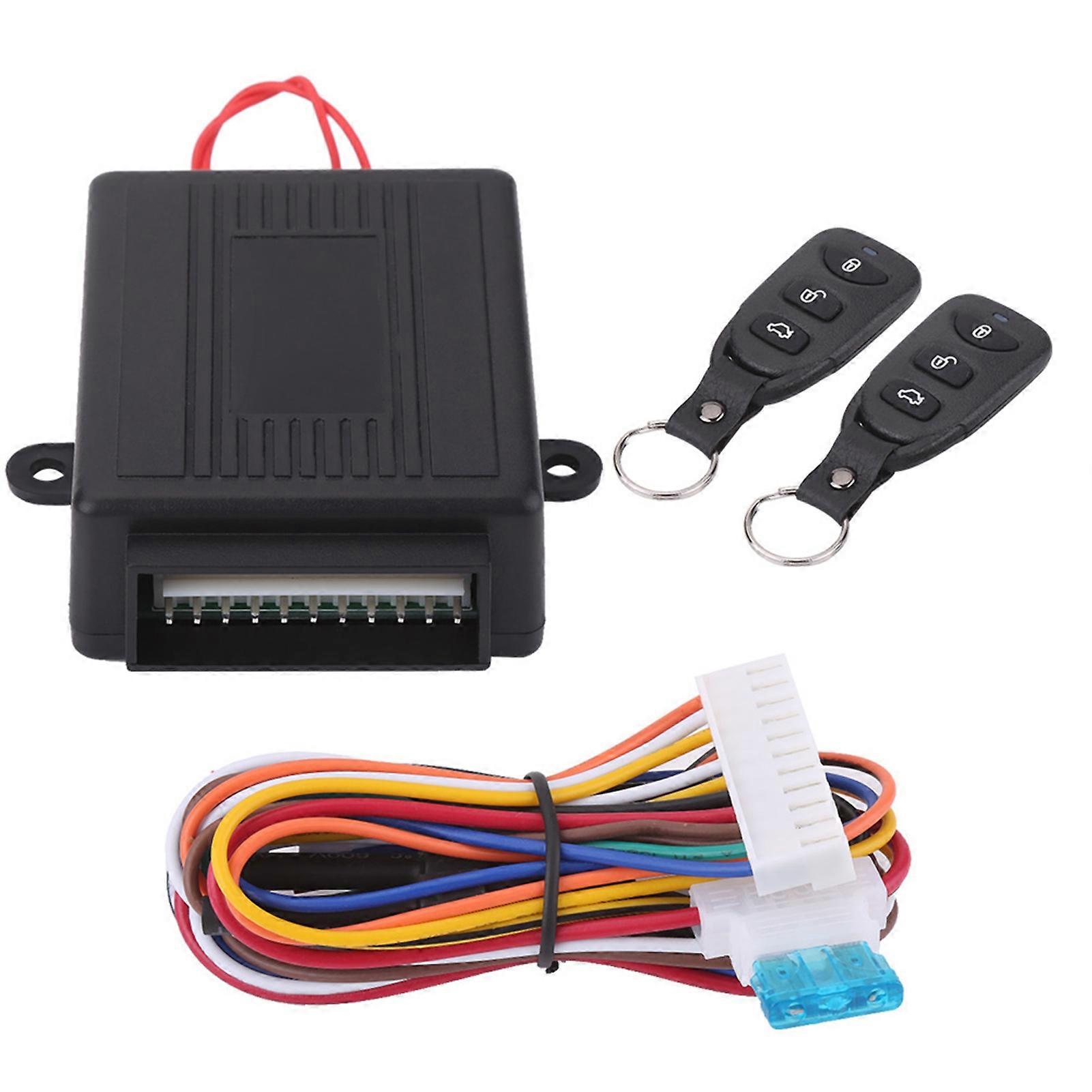 Universal Car Door Keyless Entry System with Remote Trunk Release
